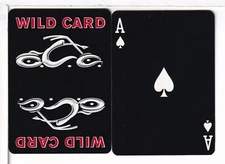 Two Single Playing Card Joker/Ace, "Chopper Wild Card" Congress, USA, 2000's.