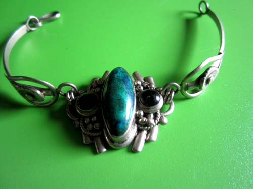 Cuff Bracelet Silver Tone Bangle