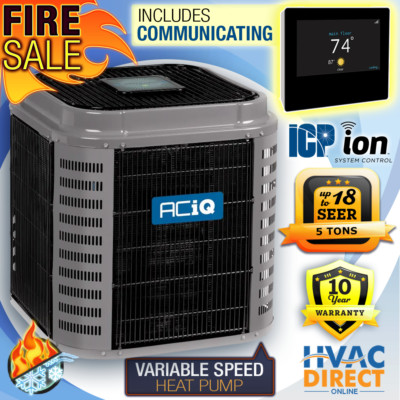 5 Ton 18 SEER Central Air Conditioner Heat Pump AC Unit