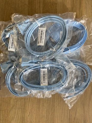 10x Cisco 72-3383-01 Console Cable Cisco DB9 Female to RJ45 Console Cable - 第 7/7 張圖片