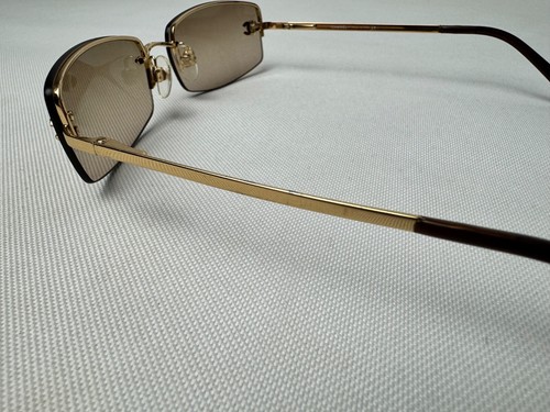 Chanel 4093-B Rimless Rhinestone Gold Sunglasses - Bild 11 von 11