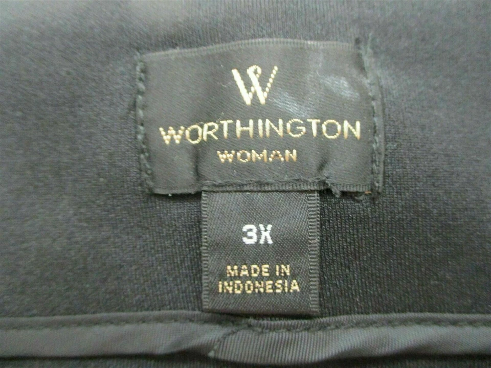 Nuevo Vestido de Trabajo Informal WORTHINGTON Falda Para Mujer Talla 3X Negro/Púrpura Recto Foto 4 de 4