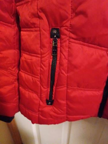 NAUTICA REMOVABLE HOODIE AND COLLAR FAUX FUR TRIM QUILTED PUFFER JACKET Small - Picture 5 of 7