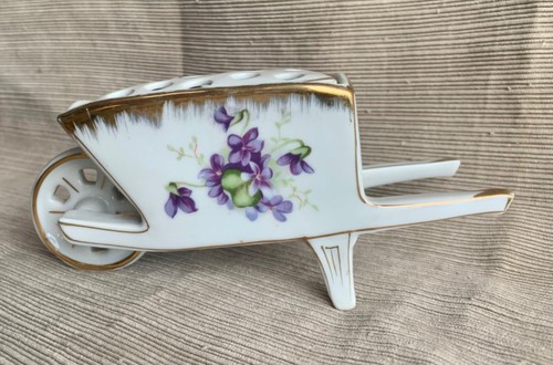 Mattone di fiori vintage ""Norcrest Sweet Violet"" stile ""Carriola ruota - Foto 2 di 8