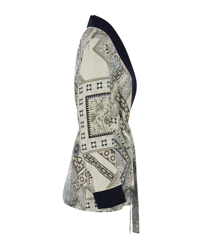 NUEVO ETRO Seda Vestido Chaqueta Talla 46 #DC211 Foto 3 de 4