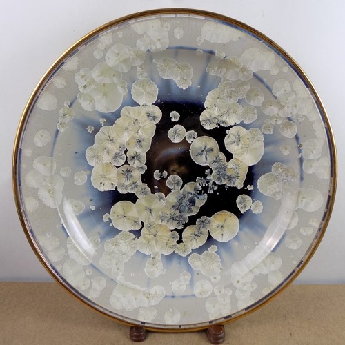 Tim J. Marcotte Crystalline Art Pottery 15.5" Charger Plate VGC