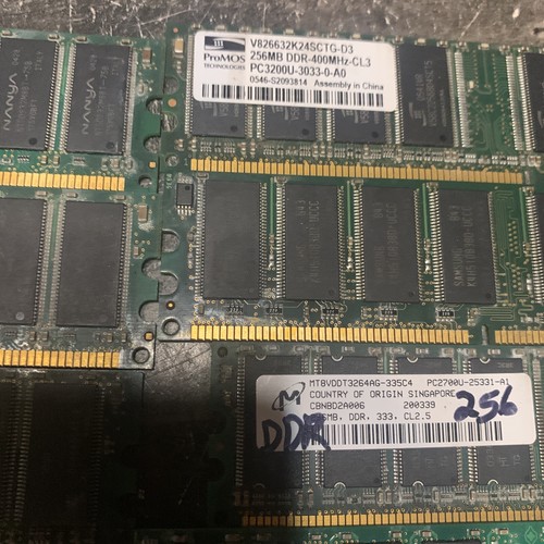 (2) 256MB DIMM Memory Module (10) 512mb DIMMs (4) 1GB 16 total various brands - Picture 6 of 8