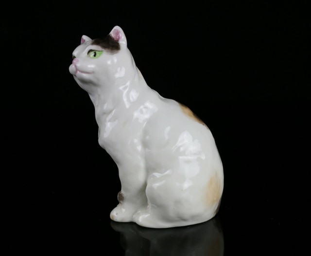 Vintage Royal Worcester Short Haired Cat Figurine 3616 F G