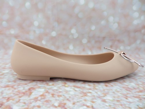 ANN MORE BRISTOL Jelly Ballerina Flats Women Jelly shoes Bow lace Slide cushion - Picture 13 of 13
