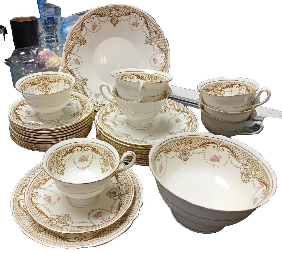 Vintage Shelley Late Foley 8638 Pattern Part Tea Service 29 Vintage Shelley Late Foley 8638 Pattern Part Tea Service 29