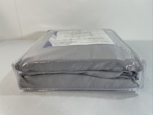 2 pk CRESCENT BEDDING Microfiber Fitted Sheet TWIN XL Dorm LIGHT GREY SPLIT KING - Picture 6 of 10