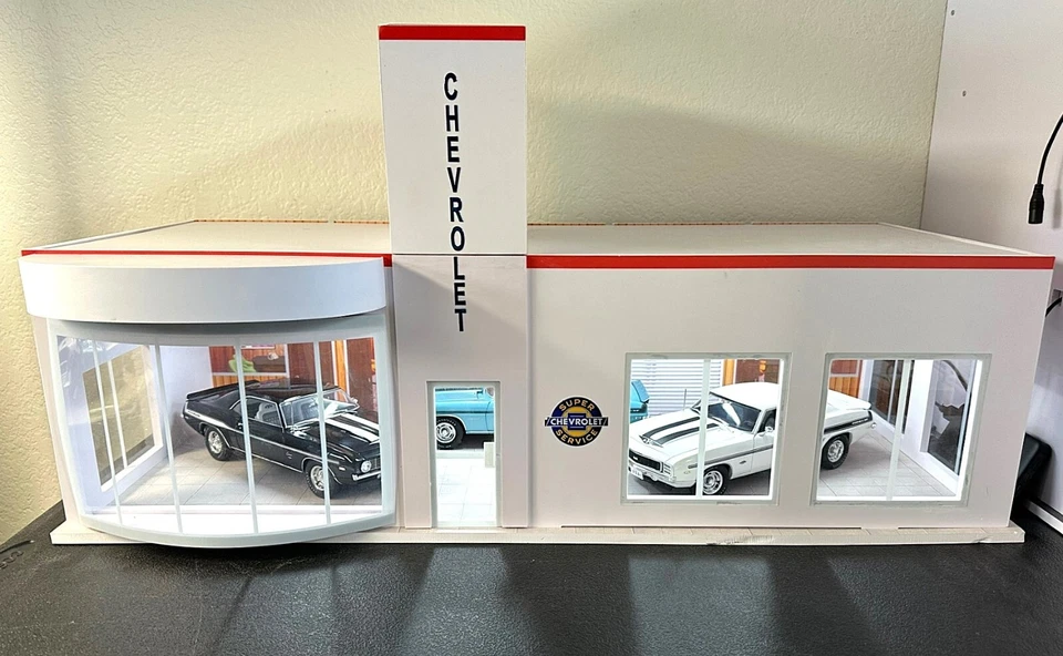 Maßstab 1:18, Yenko Chevrolet Showroom Diorama!