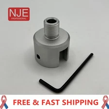 Ruger .22 Mark 1,2,3 (Bull) 1/2"x28 TPI Muzzle Brake Adapter Silver Aluminum