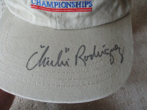 Sombrero autografiado vintage Ford Senior Players Chi Rodríguez Bo Schembechler * - Imagen 4 de 7