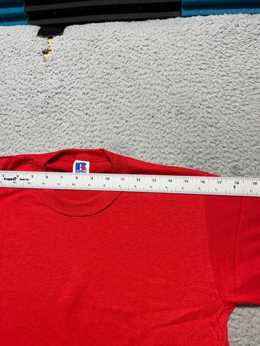 Vintage Rawlings Mens T Shirt Medium Red Single Stitch VINTAGE Made in USA 80s - Picture 5 of 10