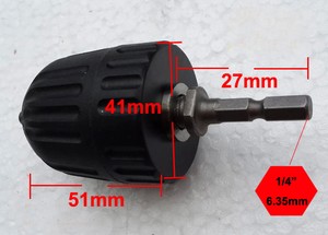 Jacobs 1//4/" Chuck with 3//8-24 Mount /& 1//8/" Collet adapter fits Dumore /& others