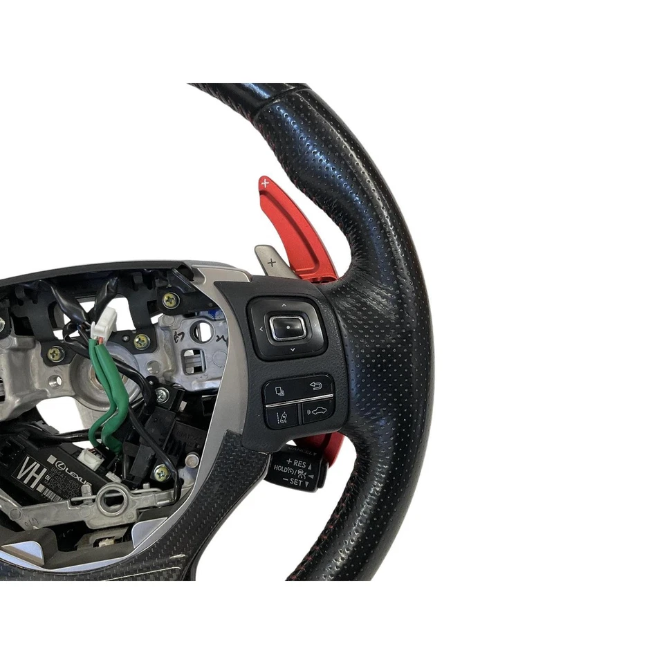 2017 Lexus Is350 Steering Wheel F Sport Black Leather Heated Factory OEM Part - Image 2 of 4