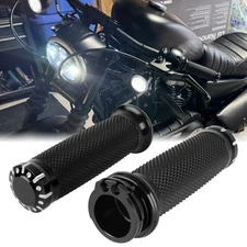 1" Handlebar Hand Grips For Harley Sportster Iron 883 XL883N XL1200 Motorcycle