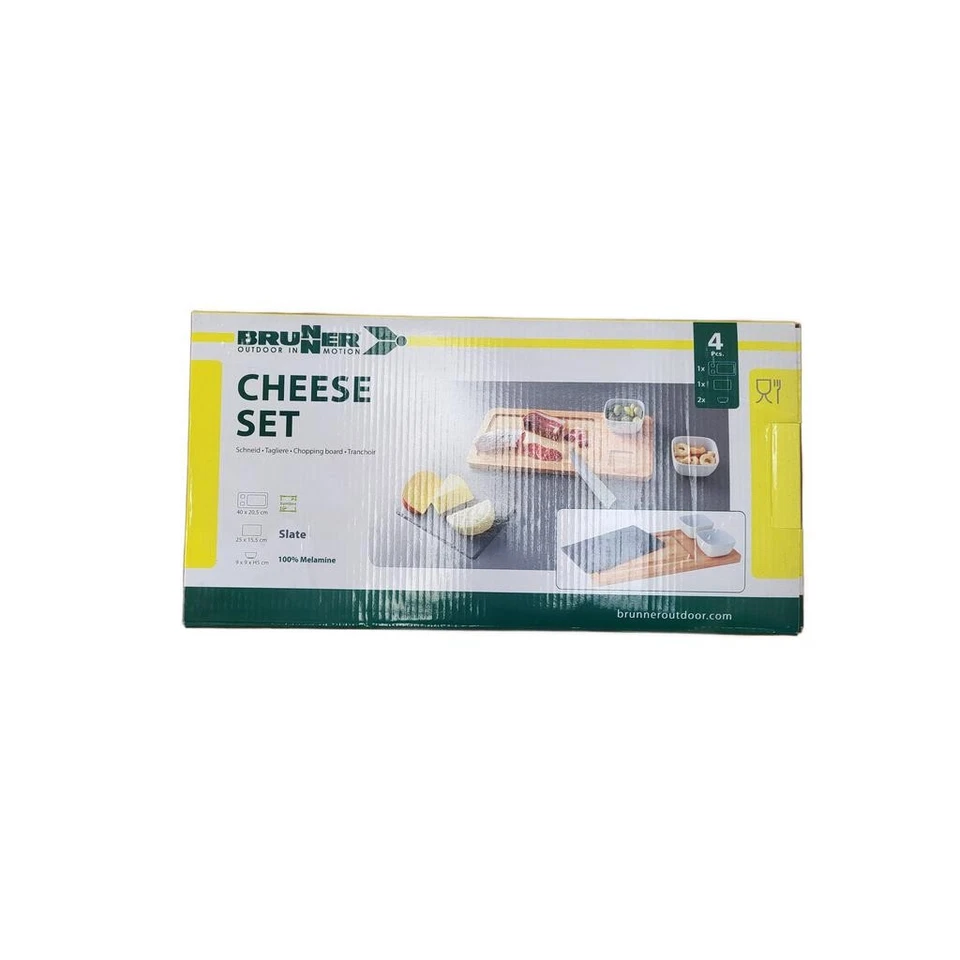Brunner 4-teiliges Käse-Set mit Bambus-Schneidebrett und Melaminschalen - Bild 3 von 4