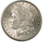 1891-S Morgan Silver Dollar San Francisco Uncirculated AU/BU+