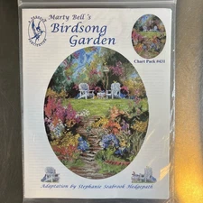Birdsong Garden Cross Stitch Pattern Marty Bell Chart Pack #431 Pegasus Pub
