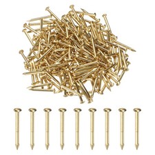 200x brass nails 1.5x15mm round head for hardware