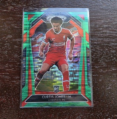 Curtis Jones 249 Green Pulsar SP Rookie Prizm - 2020 Premier League RC