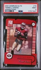 2001 DONRUSS ELITE ASPIRATIONS #79 TERRELL OWENS 2/19 PSA 9