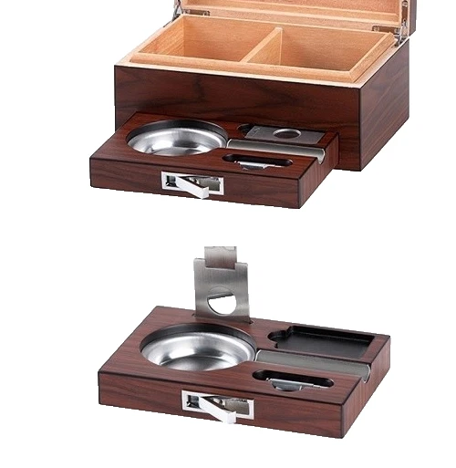 Angelo Humidor Set für ca.10 Zigarren Ascher+ Cutter Bohrer Befeuchter Neu! 0750 - Bild 4 von 4