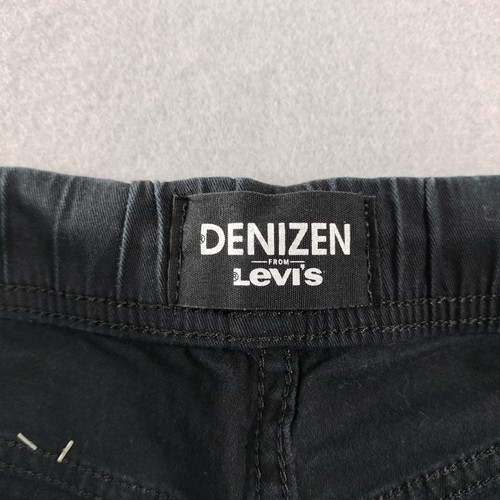 Denizen Levis Jogger Flat Front Black Pull On Khaki Pants Mens Size Large - Picture 4 of 7