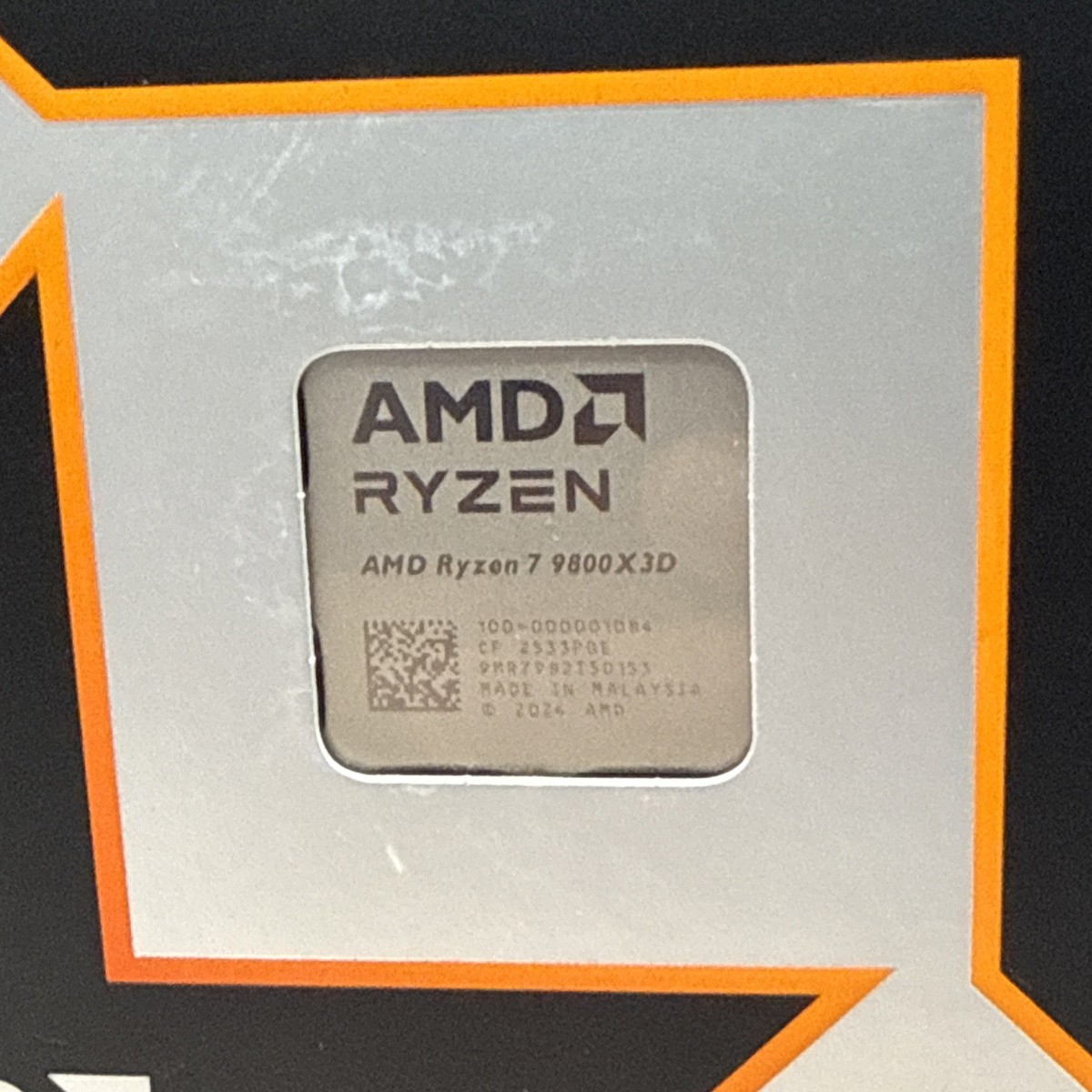 AMD Ryzen 7 9800X3D 8-Core 5.2GHz Turbo AM5 Gaming CPU 100