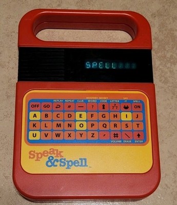 Vintage Style Speak & Spell Retro Game by Kahootz - Tested & Working