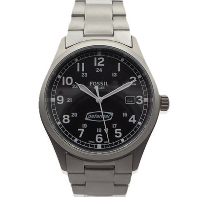 Fossil Defender FS5973 Solar Herrenuhr Edelstahl Neu OVP