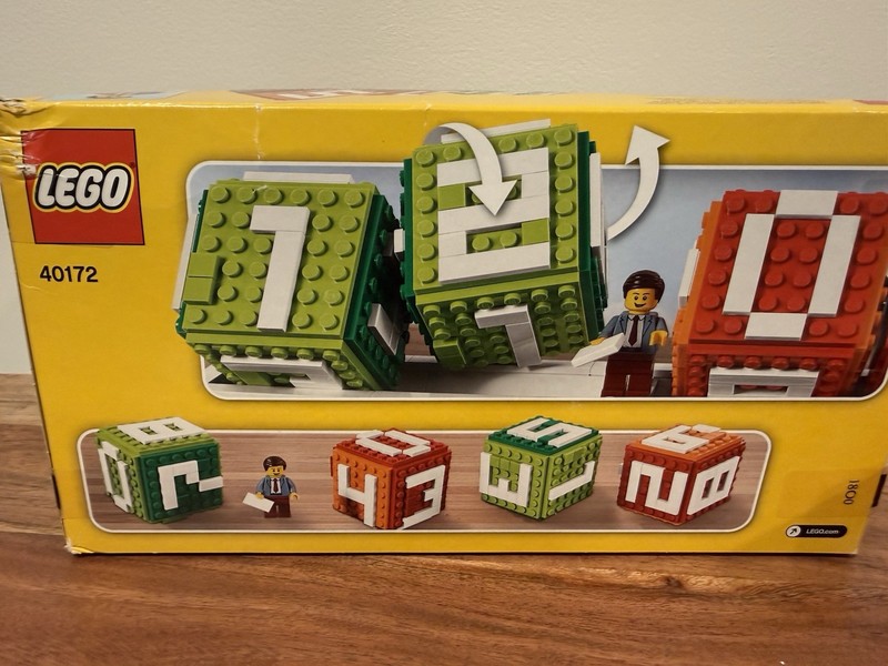 LEGO Iconic Brick Calendar Set, Used Once, Complete With Original Box
