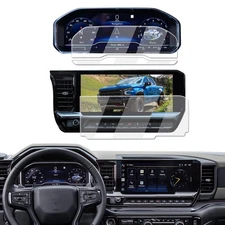 Screen Protector For 2022-2026 Chevy Silverado 1500 & GMC Sierra 1500-3 Pcs 1...