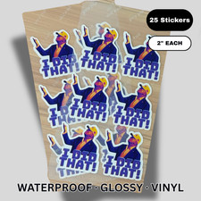 Trump "I DID THAT " Stickers 25 pack Decals Car Gas Pump Die Cut 2"