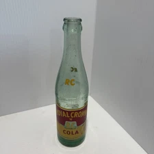 RC Royal Crown Cola Altus Ok Glass Bottle 10 oz Duraglas Red Yellow