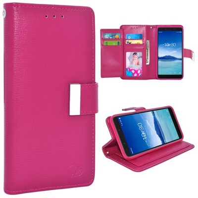 Leather Wallet Case for Alcatel 7 / Revvl 2 Plus Card Slot Magnetic Kickstand
