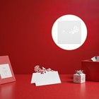  50 Stück Namenskarten: Tischkarten zur Hochzeit mit Rosenausschnitt, bedruckbar