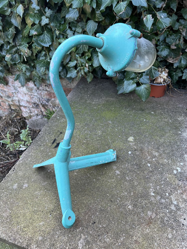 Vintage COUGHTRIE L 2420 LAMP LIGHT Swan Neck Corner Mount Restoration Salvage - Picture 12 of 14