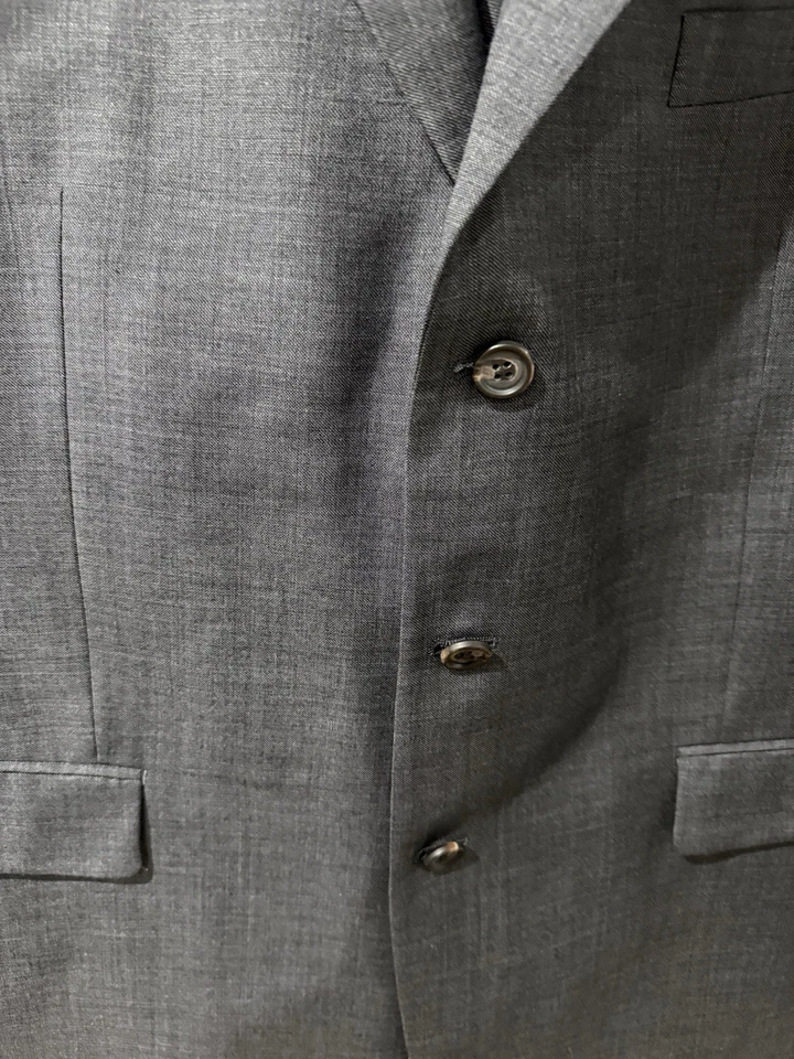 Lauren by Ralph Lauren Mens 44R Gray Wool 2 Piece Suit - Изображение 3 из 4