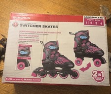 Schwinn Adjustable fit 2-in-1 Switcher roller Skates/ blades Youth Sizes 1234