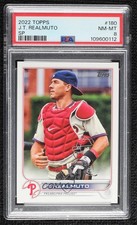 2022 Topps Series 1 Image Variation SP JT Realmuto #180 PSA 8 0l1s