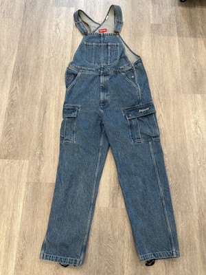 Supreme Cargo Denim Overalls 'Washed Blue' FW22 size M  100% Authentic