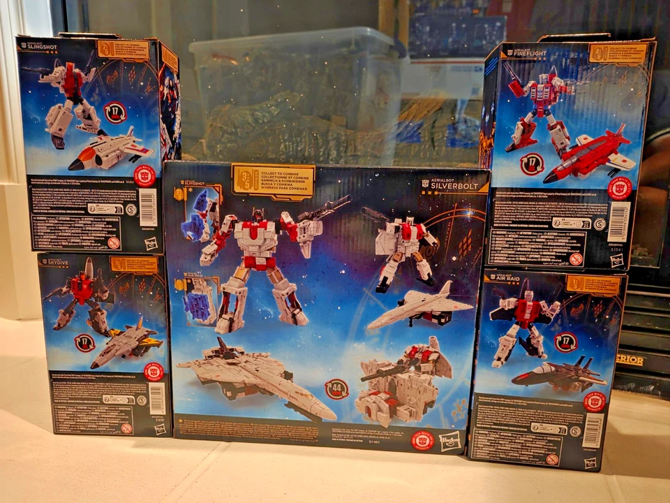 NEW SEALED Transformers Age Of The Primes Superion Skydive 5 Figs Complete LOT - Image 3 of 4