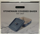 Stoneware Ceramic Covered Baker 9.5" x 9.5" x 3" with Lid By Servappetit WP287