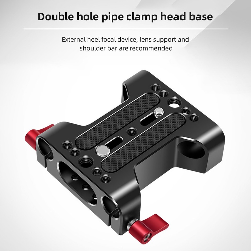 Camera Mounitng Rails Multipurpose Camera Base Plate With 15mm Rod Rail Clamp Tripod Mounting ...