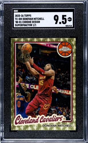 2025 Topps Chrome Donovan Mitchell Base (RAW)
