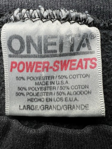 Sudadera Coronado CA De Colección Años 90 Para Hombre Grande Bordada Logo Desteñida Negra - Imagen 6 de 7