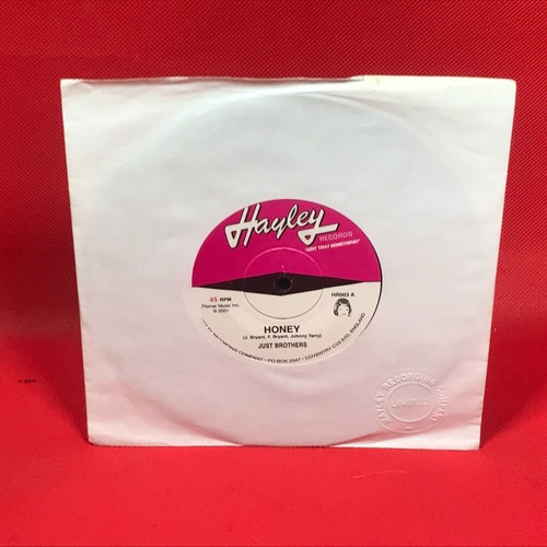 JUST BROTHERS Honey - 2001 UK 7" vinyl single Carlena. Hayley Records 45